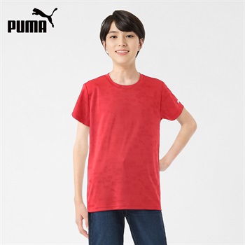 PUMA プーマ 半袖ジャガードシャツ 男の子 キッズ 130cm-160cm