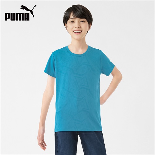 PUMA プーマ 半袖ジャガードシャツ 男の子 キッズ 130cm-160cm