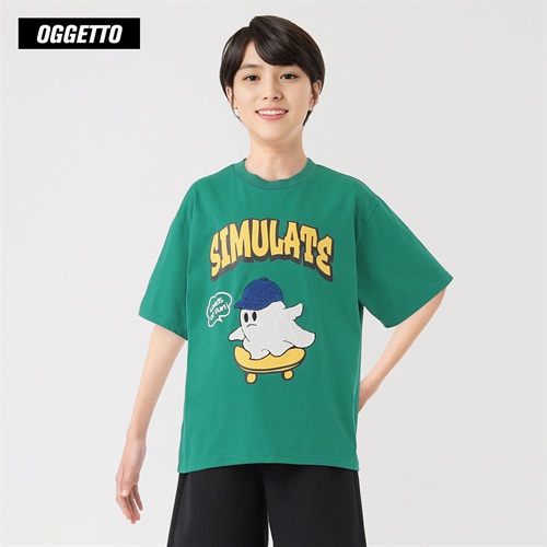 OGGETTO(オジェット) オバケサガラ刺しゅうTシャツ 男の子 キッズ 140cm-170cm