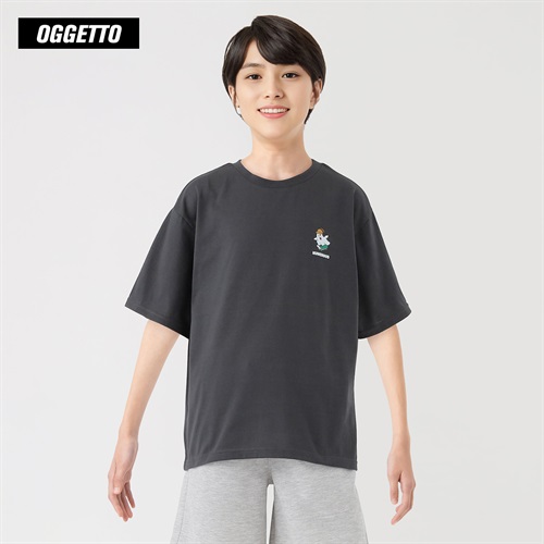 OGGETTO(オジェット) バック12連オバケTシャツ 男の子 キッズ 140cm-170cm(チャコ－ルグレ－-140cm)