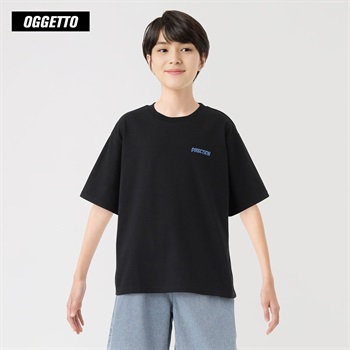 OGGETTO(オジェット) サメバック発砲Tシャツ 男の子 キッズ 140cm-170cm(ブラック-140cm)
