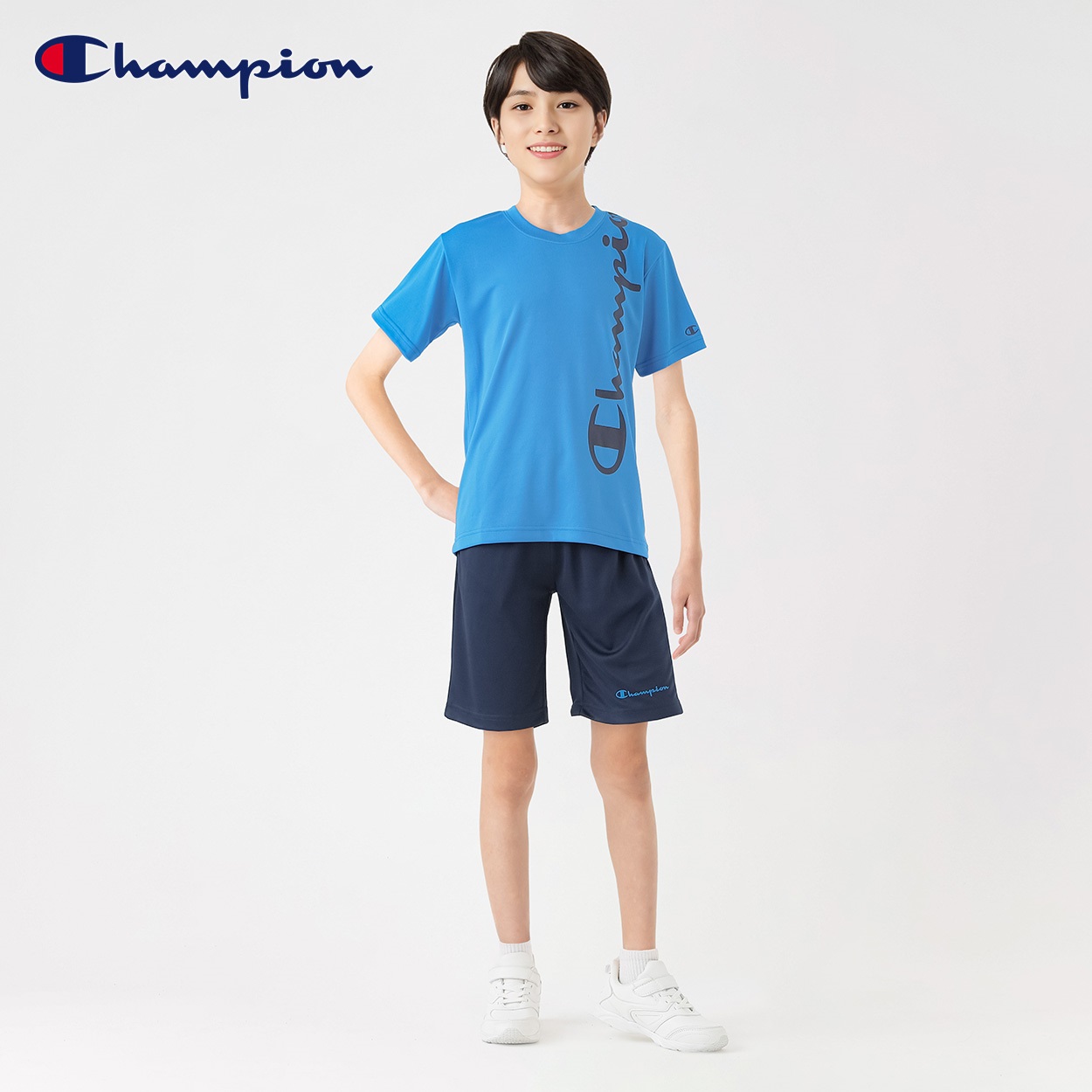 Champion チャンピオンTシャツスーツ 男の子 キッズ 130cm-160cm Champion チャンピオンTシャツスーツ 男の子 キッズ 130cm-160cm