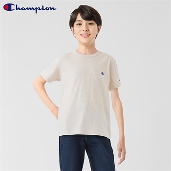 Champion(チャンピオン) ワンポイント半袖Ｔシャツ 男の子 キッズ 130cm-160cm(オートミール-130cm)