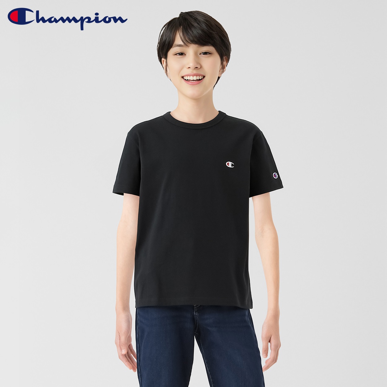Champion(チャンピオン) ワンポイント半袖Tシャツ 男の子 キッズ