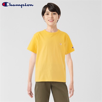 Champion(チャンピオン) ワンポイント半袖Ｔシャツ 男の子 キッズ 130cm-160cm(ライトイエロー-130cm)