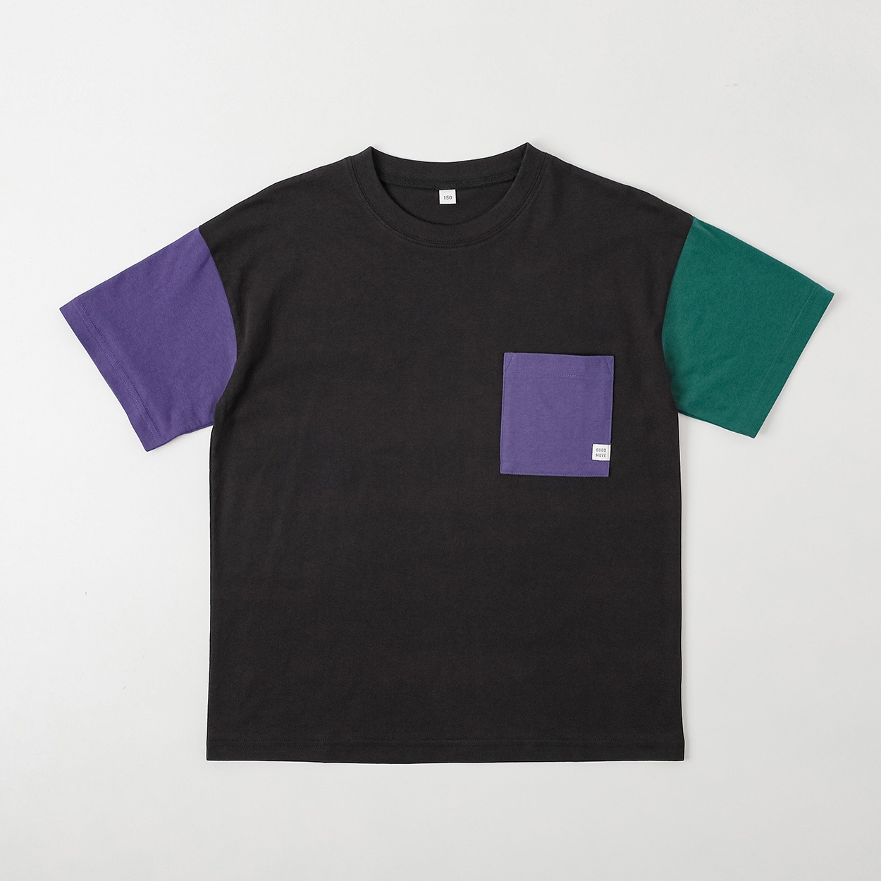 クレイジーポケ付半袖Ｔシャツ 男の子 キッズ 130cm-170cm(ブラック-130cm)