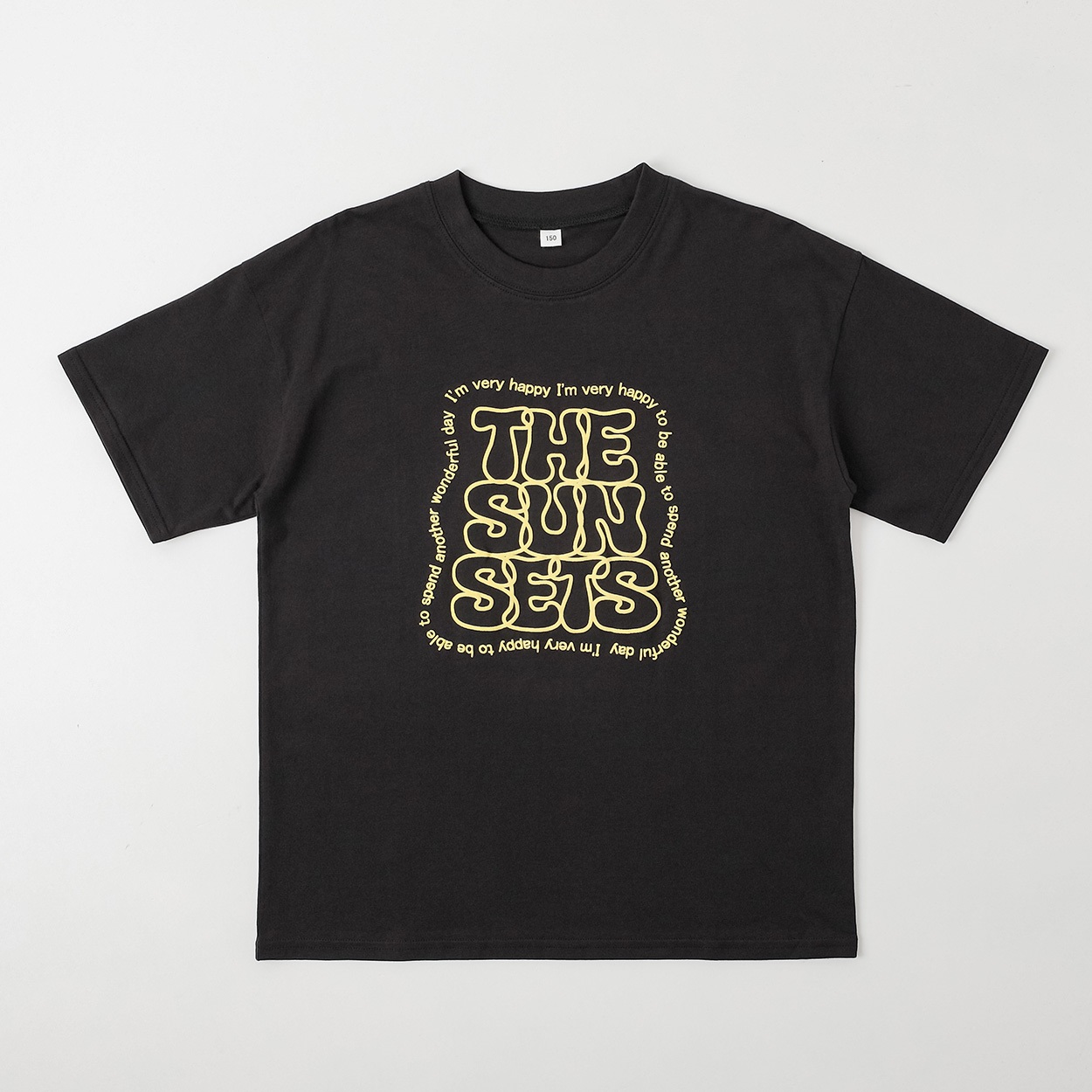 発泡半袖Ｔシャツ 男の子 キッズ 130cm-170cm(ブラック-140cm)