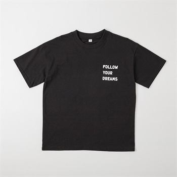 ワッペンプリント半袖Ｔシャツ 男の子 キッズ 130cm-170cm(ブラック-130cm)
