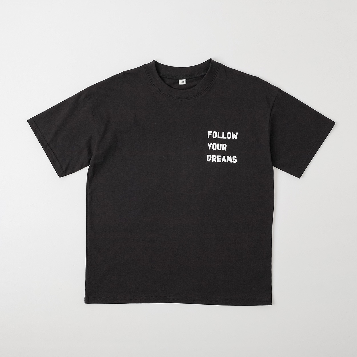 ワッペンプリント半袖Ｔシャツ 男の子 キッズ 130cm-170cm(ブラック-150cm)