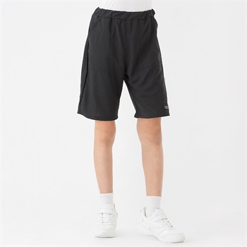 布帛メッシュベーカーポケットハーフパンツ 男の子 キッズ 130cm-160cm(ブラック-130cm)