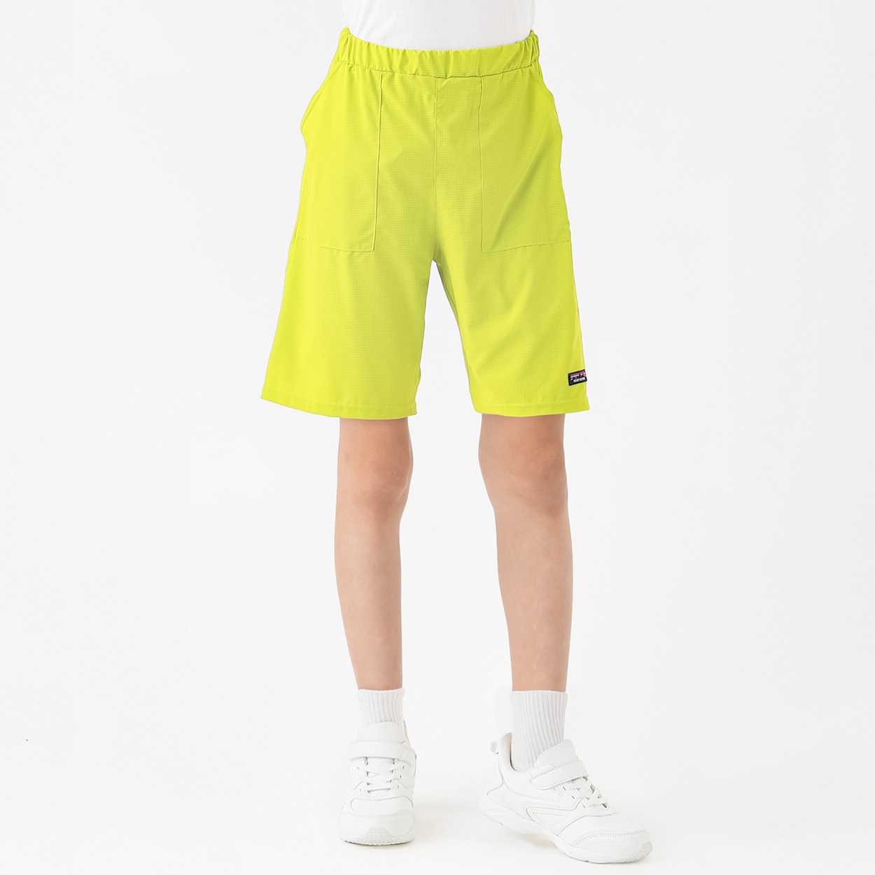 布帛メッシュベーカーポケットハーフパンツ 男の子 キッズ 130cm-160cm(グリーン-140cm)