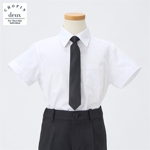 CHOPIN deux(ショパン ドゥ) 半袖タイ付シャツ(小) キッズ 男の子 フォーマル 100cm 110cm 120cm 130cm