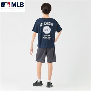 MLB メッシュTスーツ キッズ 男の子 女の子 130cm-160cm(ネイビー-130cm)