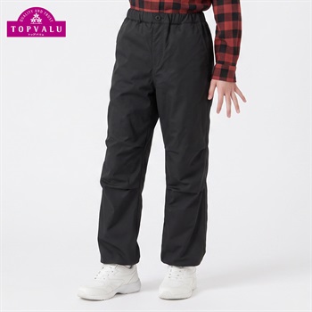 あたたか裏フリースデニムパンツ キッズ 男の子 トップバリュ 130cm-160cm(ブラック-130cm)