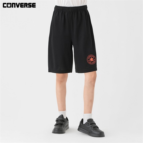 CONVERSE(コンバース) ショートパンツ パッチ キッズ 男の子 130cm-160cm(ブラック-130cm)
