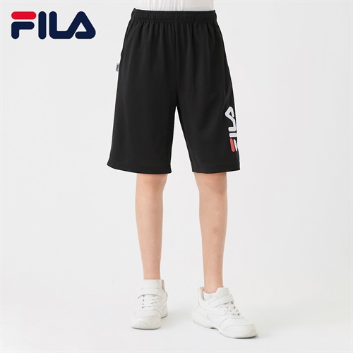 FILA(フィラ) ショートパンツタテロゴ キッズ 男の子 130cm-160cm(ブラック-130cm)