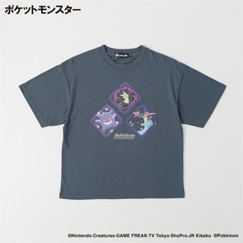 ポケットモンスター 天竺半袖Tシャツ キッズ 130cm-160cm(チャコール-130cm)