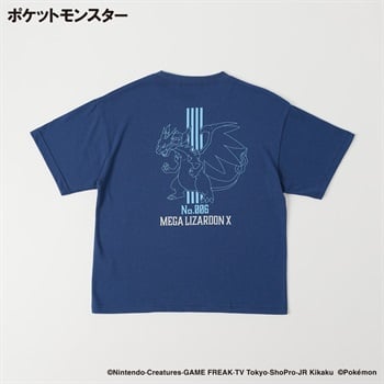 ポケットモンスター 天竺半袖Tシャツ キッズ 130cm-160cm(ネイビー-130cm)