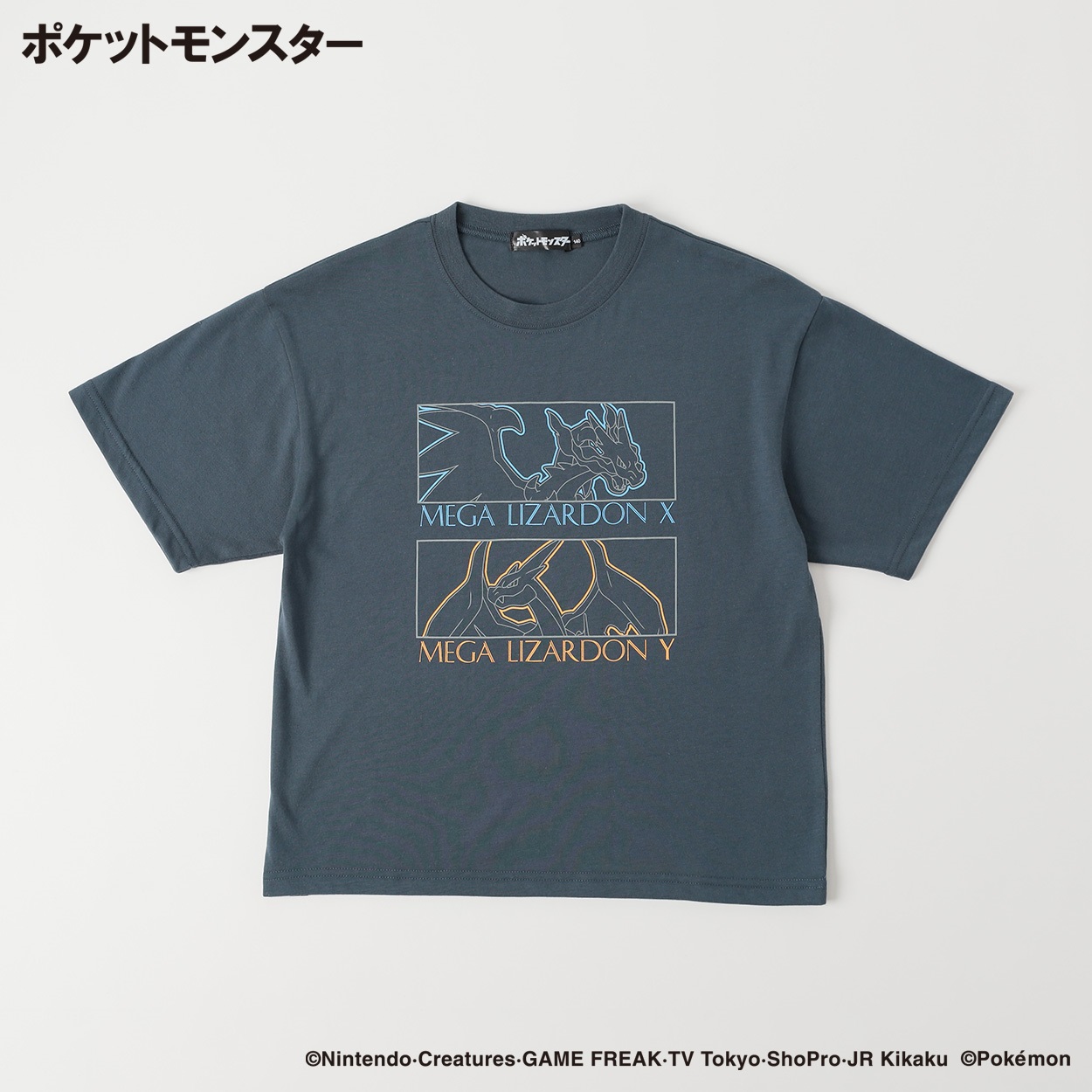 ポケットモンスター 天竺半袖Tシャツ キッズ 130cm-160cm(チャコール-160cm)