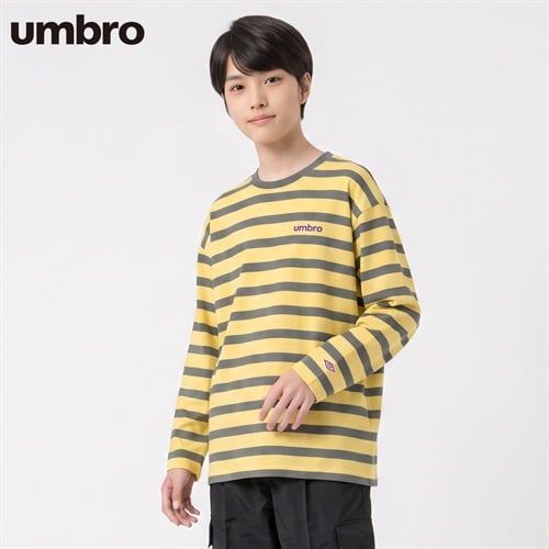 UMBRO(アンブロ) ボーダー長袖Tシャツ キッズ 男の子 130cm-160cm