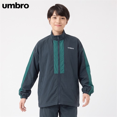 UMBRO(アンブロ) 裏フリース切替ジャケット キッズ 男の子 130cm-160cm(ネイビー-130cm)