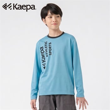 Kaepa(ケイパ) 長袖プリントTシャツ キッズ 男の子 130cm-160cm(ブルー-130cm)