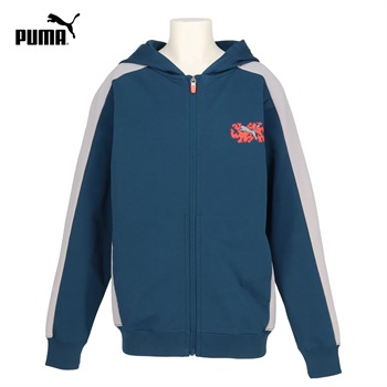 PUMA(プーマ) アクティブスポーツパーカー キッズ 男の子 130cm-160cm(グリーン-130cm)