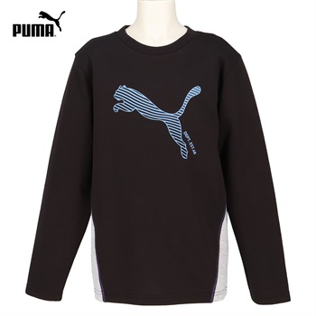 PUMA(プーマ) MX 長袖Tシャツ キッズ 男の子 130cm-160cm(ブラック-130cm)