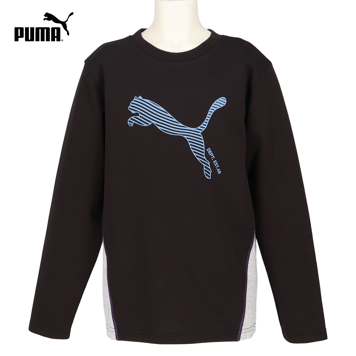 PUMA(プーマ) MX 長袖Tシャツ キッズ 男の子 130cm-160cm(ブラック-150cm)