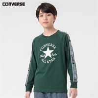 CONVERSE(コンバース) ラグラン長袖Tシャツ キッズ 男の子 130～160cm(グリーン-130cm)