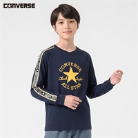 CONVERSE(コンバース) ラグラン長袖Tシャツ キッズ 男の子 130～160cm(ネイビー-130cm)