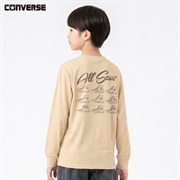 CONVERSE(コンバース) スニーカー長袖Tシャツ キッズ 男の子 130～160cm(ベージュ-130cm)
