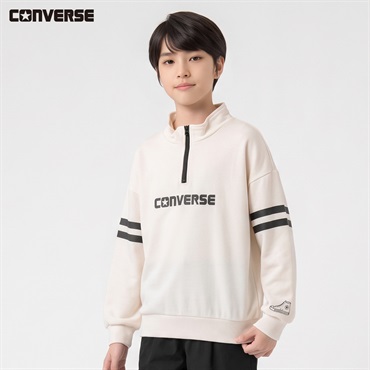 CONVERSE(コンバース) 袖ラインハーフジップ キッズ 男の子 130～160cm
