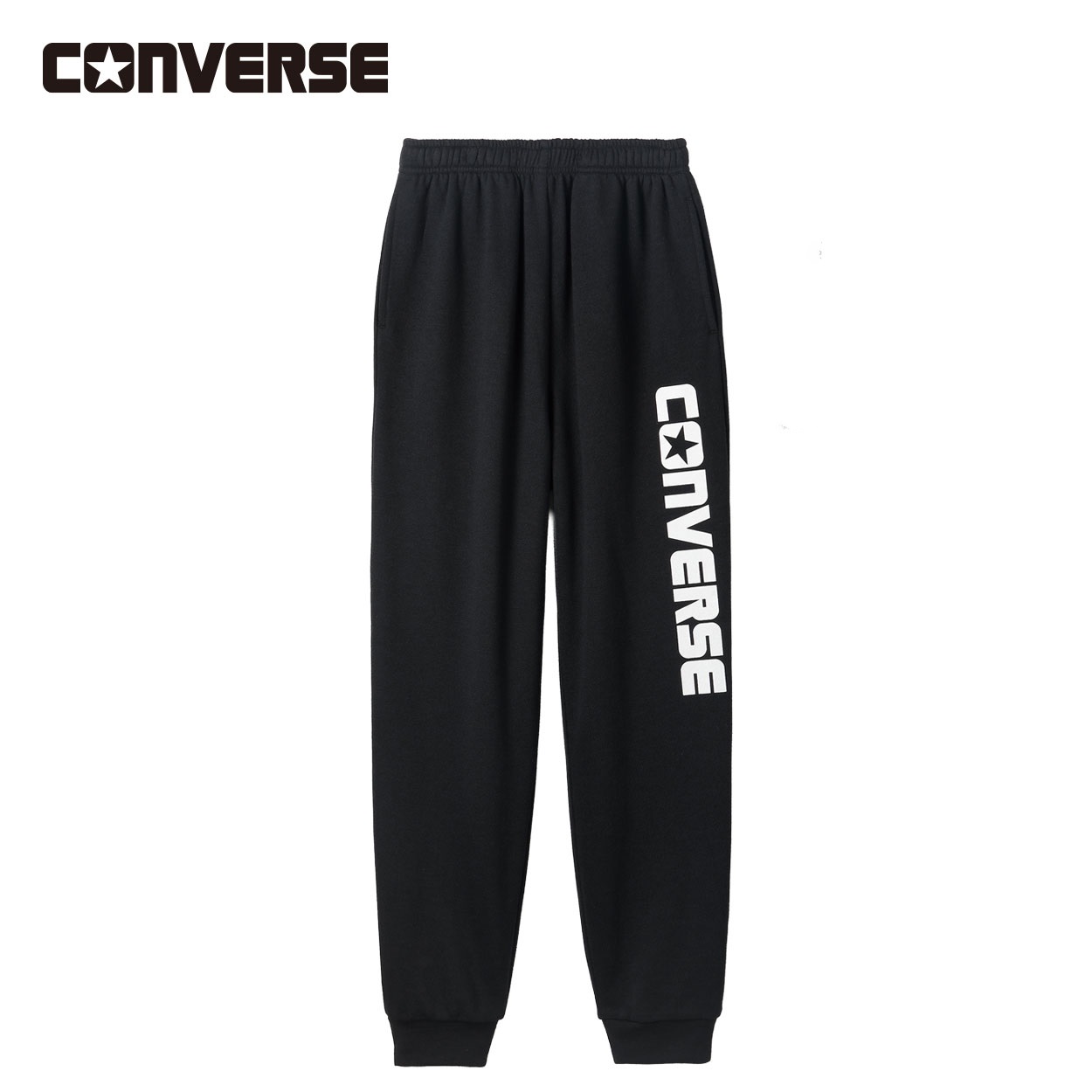 CONVERSE(コンバース) 縦ロゴロングパンツ キッズ 男の子 130～160cm(ブラック-130cm)