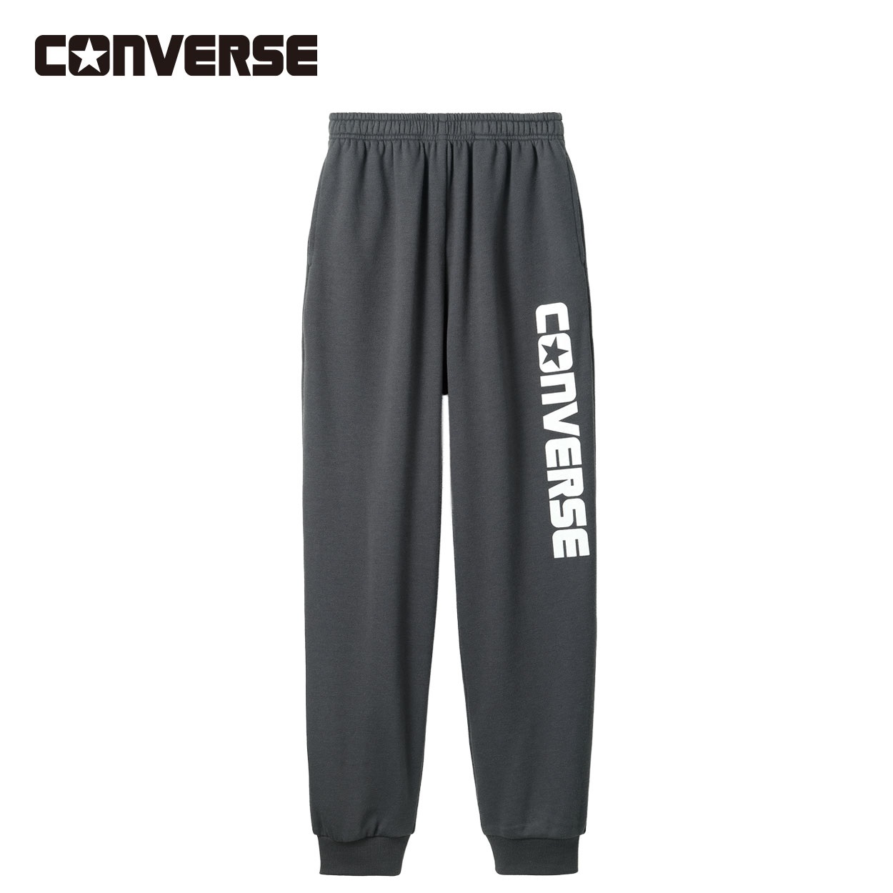 CONVERSE(コンバース) 縦ロゴロングパンツ キッズ 男の子 130～160cm(チャコールグレー-150cm)