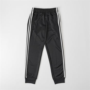 トレーニング2本ラインパンツ キッズ 男の子 130cm-170cm(ブラック-130cm)