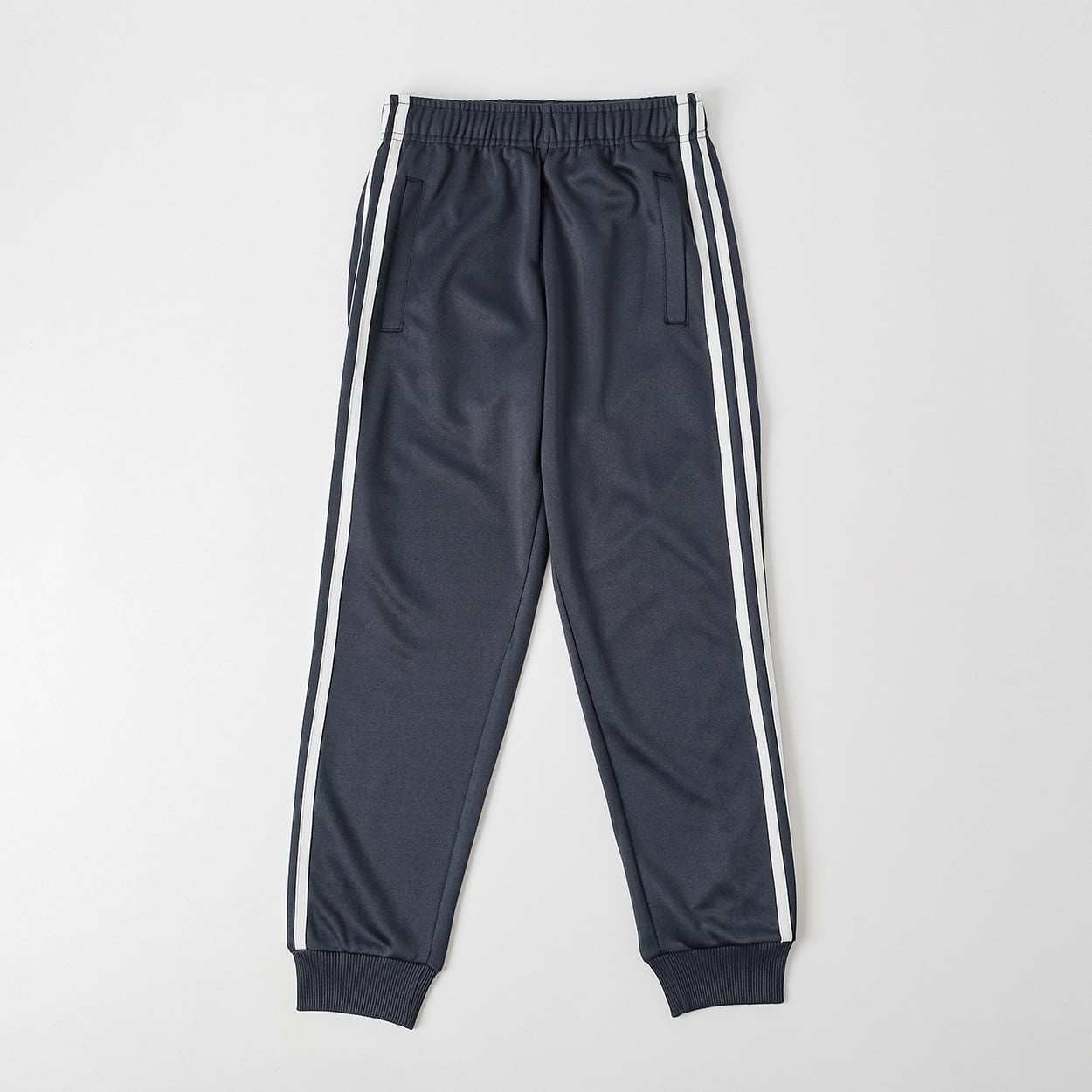トレーニング2本ラインパンツ キッズ 男の子 130cm-170cm(ネイビー-160cm)