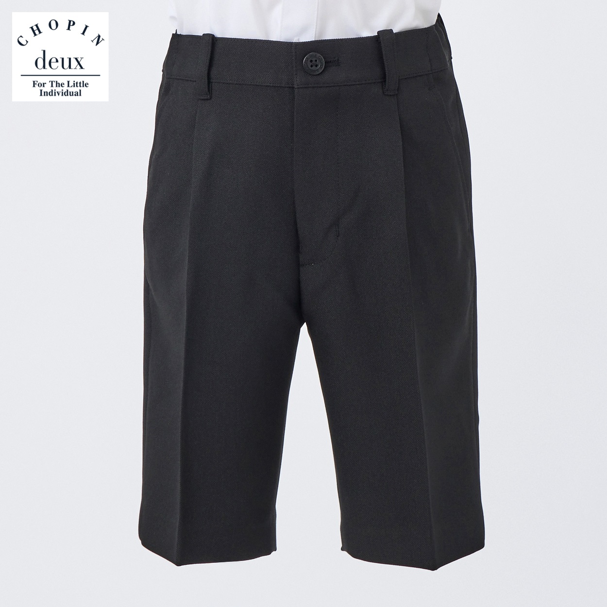 CHOPIN deux(ショパン ドゥ) ハーフパンツ（小） キッズ 男の子 フォーマル 100cm 110cm 120cm 130cm(ブラック-120cm)