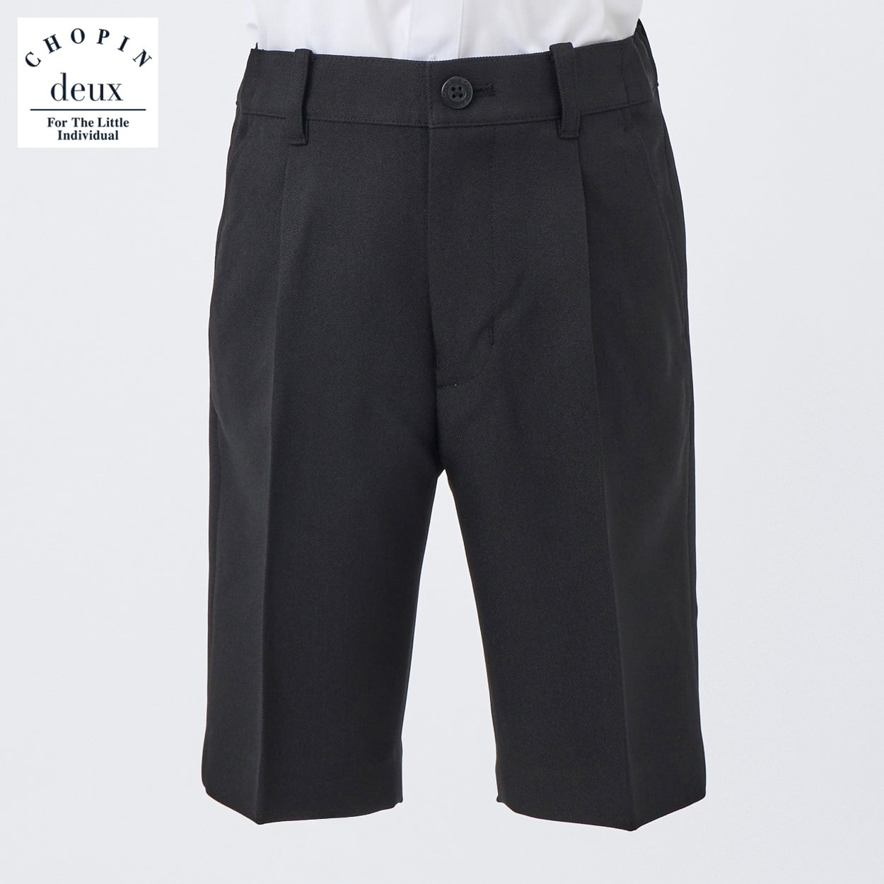 CHOPIN deux(ショパン ドゥ) ハーフパンツ（小） キッズ 男の子 フォーマル 100cm 110cm 120cm 130cm(ブラック-130cm)