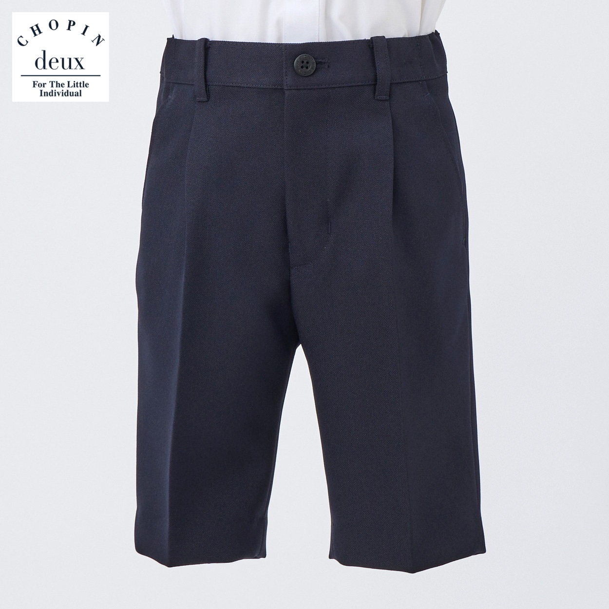 CHOPIN deux(ショパン ドゥ) ハーフパンツ（小） キッズ 男の子 フォーマル 100cm 110cm 120cm 130cm(ネイビー-110cm)