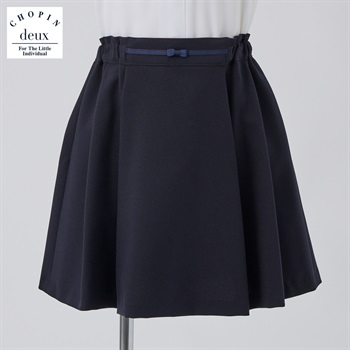 CHOPIN deux(ショパン ドゥ) 無地プリーツスカート(小) キッズ 女の子 フォーマル 100cm 110cm 120cm 130cm(ネイビー-100cm)
