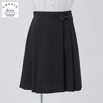 CHOPIN deux(ショパン ドゥ) 無地プリーツスカート(大) キッズ 女の子 フォーマル 140cm 150cm 160cm(ブラック-140cm)