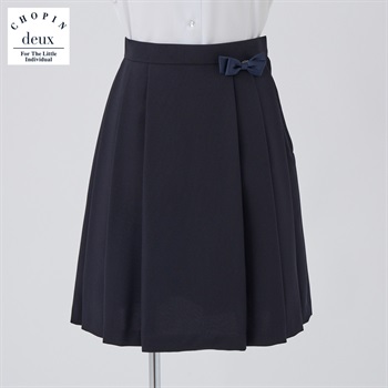 CHOPIN deux(ショパン ドゥ) 無地プリーツスカート(大) キッズ 女の子 フォーマル 140cm 150cm 160cm(ネイビー-140cm)