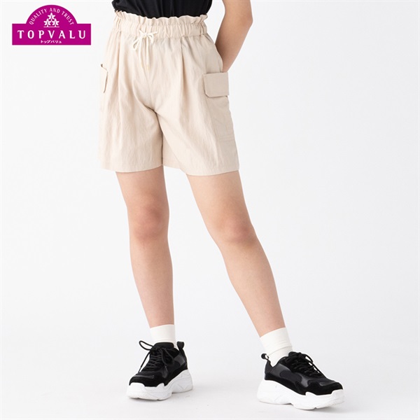 スタ楽SUMMER COOL カーゴショートパンツ 女の子 トップバリュ