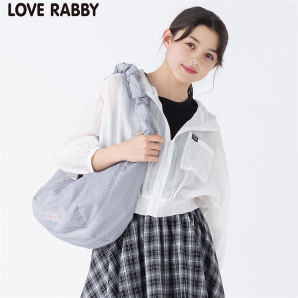 ラブラビ ストライプシアジップパーカーコンポ 女の子 キッズ
