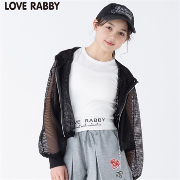 ラブラビ メッシュジップパーカーコンポ 女の子 キッズ130cm-160cm