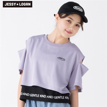 ジェシーローガン フェイクレイヤードTシャツ 女の子 キッズ130cm-160cm