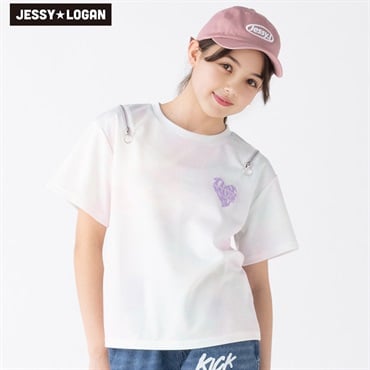 ジェシーローガン 肩ジップタイダイ柄Ｔシャツ 女の子 キッズ130cm-160cm