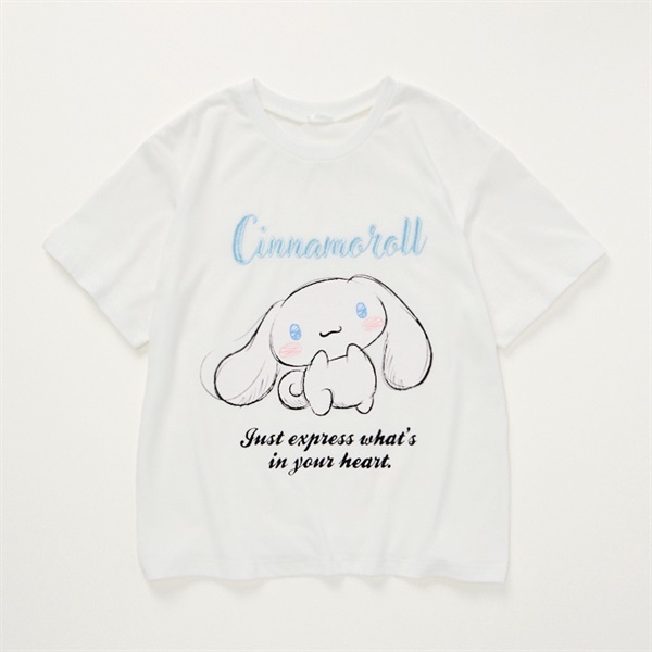サンリオキャラクターズ 刺繍ロゴTシャツ 女の子 キッズ 130cm