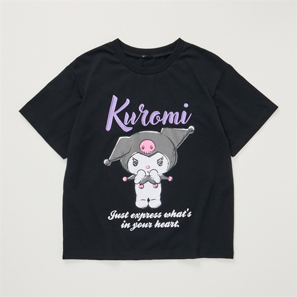 【人気商品】GARNiDELiA 美依礼芽 特酷 サンリオ Tシャツ サンリオキャラクターズ 刺繍ロゴTシャツ 女の子 キッズ 130cm